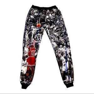 Rare Homme & Femme Michael Jordan Basketball Joggers size Small